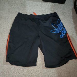 ADIDAS BASKETBALL SHORTS BLACK ORANGE 2X